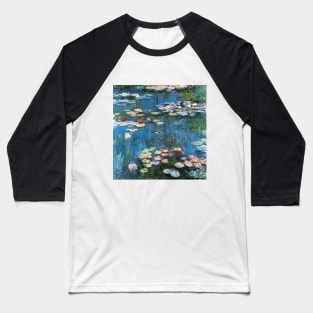 Waterlilies by Claude Monet Baseball T-Shirt